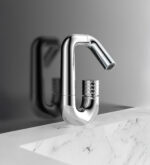 ALONI FLOW WASHBASIN MIXER - PUSH BUTTON - CHROME - Image 2