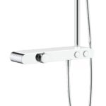 ALONI THERMOSTATIC SHOWER FAUCET WITH TABLETTE CHROME WHITE - Image 3