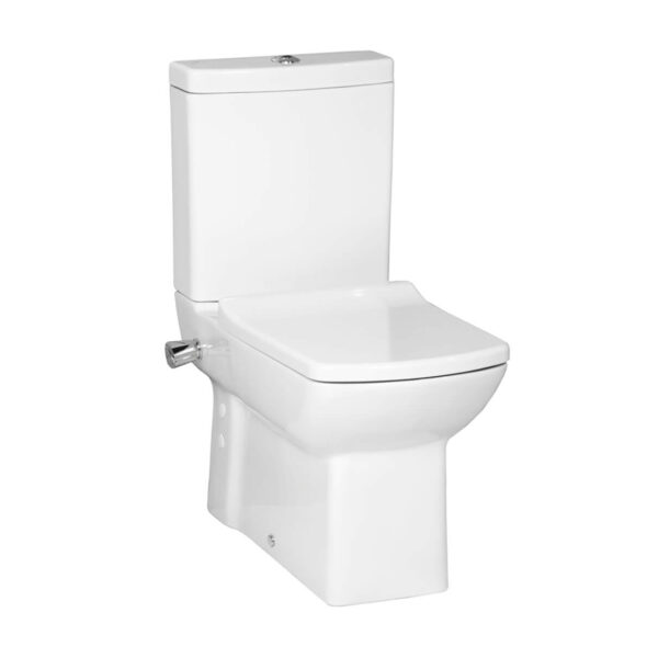 LARA STANDING TOILET BOWL WITH BIDET + COLD WATER TAP - WHITE