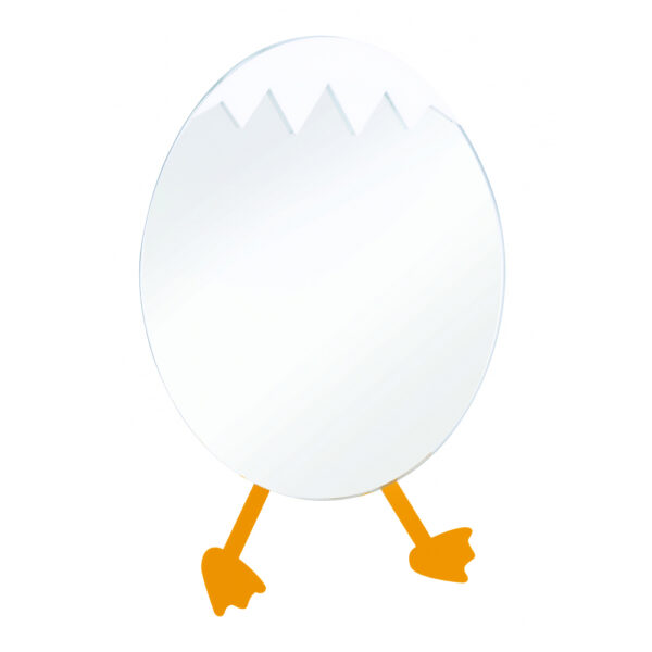 CREAVIT DUCKY MIRROR WITH EGGS FIGURE - YELLOW
