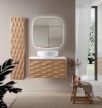 WONDA TABLET FOR VANITY UNIT - WITHOUT FAUCET AND DRAIN HOLE - POLYRESIN - 80X1,2X52,5 CM - MATT WHITE - Image 2