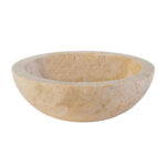 FULLY POLISHED WASHBOWL FROM STONE CRÈME MARBLE 35x12CM