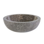 FULLY POLISHED WASHBOWL FROM STONE - GREY MARBLE 35x12CM