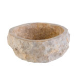 ERODED NATURAL MARBLE WASHBOWL - BROWN 30-35x15CM