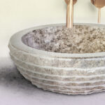 MARBLEEN ALUR WASHBOWL WITH POLISHED INTERIOR - GREY 35X15CM - Image 4