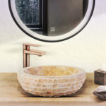 MARBLE ALUR WASHBOWL WITH POLISHED INTERIOR - SUNSET 35X15CM - Image 3