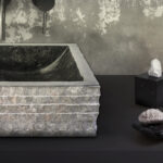 LAVABO CARRÉ ALUR FORME VASQUE - NOIR 40X40X15CM – Image 4