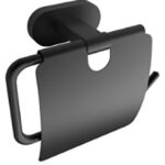 TOILET ROLL HOLDER - BLACK