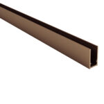 ALONI WALL PROFILE FOR SHOWER PANEL - 200 CM - BRUSHED COPPER - Image 2