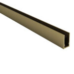 ALONI WALL PROFILE FOR SHOWER PANEL - 200 CM - BRUSHED GOLD - Image 2