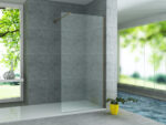 ALONI WALL PROFILE FOR SHOWER PANEL - 200 CM - BRUSHED GOLD - Image 3