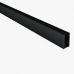ALONI WALL PROFILE FOR SHOWER PANEL - 200 CM - MATT BLACK - Image 3