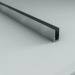 ALONI WALL PROFILE FOR SHOWER PANEL - 200 CM - STAINLESS STEEL