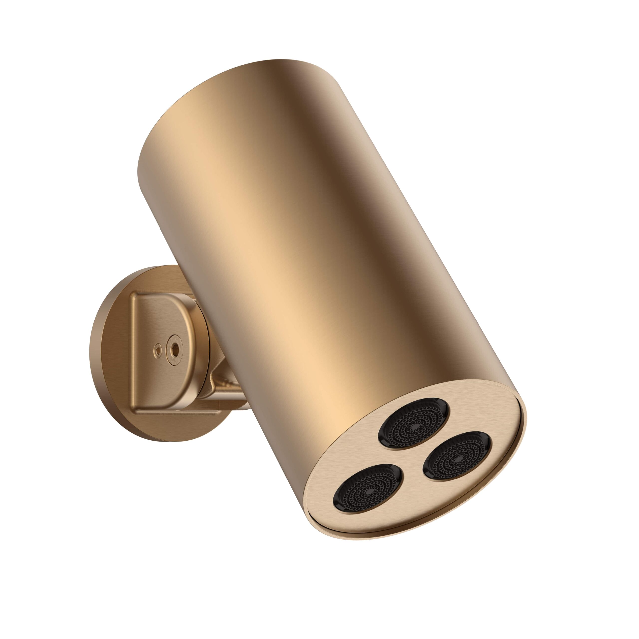 PRM0439-BB.jpg UNIFORMA OVERHEAD SHOWER CYLINDER – 1 SPRAY SETTING – WALL MOUNT – 8X15 CM – BROWN BRONZE (PVD) - Image 1