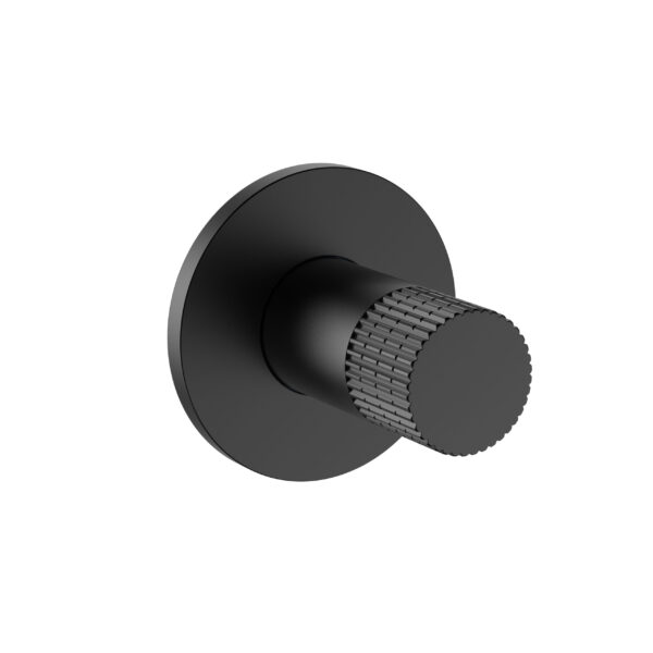 STRIA BIDET TAP – COLD WATER – REFINED RIBBED KNOB – MATT BLACK (PVD)