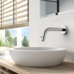 STRIA WALL-MOUNTED COLD WATER TAP – CUTTABLE SPOUT – REFINED RIBBED HANDLE – WITHOUT WASTE – CHROME - Image 2