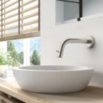 STRIA WALL-MOUNTED COLD WATER TAP – CUTTABLE SPOUT – REFINED RIBBED HANDLE – WITHOUT WASTE – BRUSHED STAINLESS STEEL - Image 2