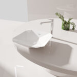 CREAVIT RUBY RB040 WASHBASIN – COUNTERTOP – CERAMIC – WITHOUT OVERFLOW – WITHOUT TAP HOLE – 40X8,5X40 CM – GLOSSY WHITE - Image 2