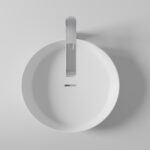 CREAVIT RUBY RB140 WASHBASIN – COUNTERTOP – CERAMIC – WITHOUT OVERFLOW – WITHOUT TAP HOLE – 40X10X40 CM – GLOSSY WHITE - Image 2