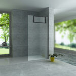 BUILT-UP NICHE FOR SHOWER SCREEN - 4 TOWEL HOOKS - ALUMINIUM - 60X30X8 CM - GUNMETAL - Image 2