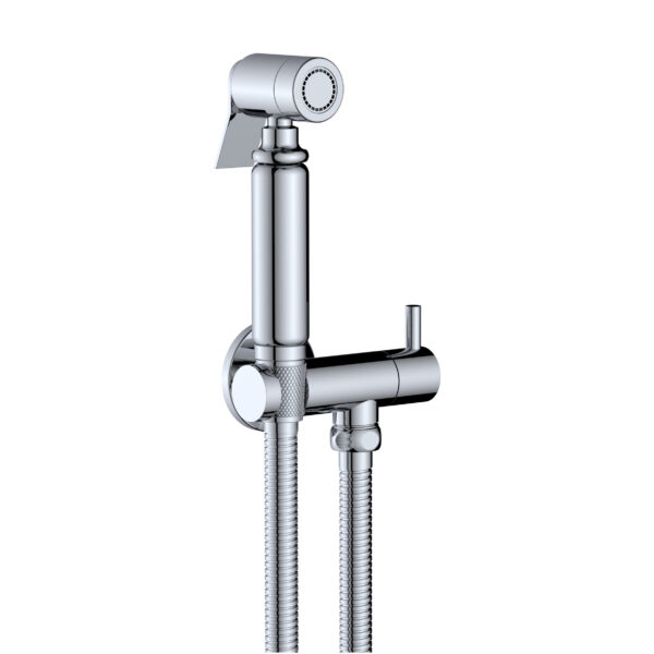 ALONI DESIGN BIDET AND TOILET TAP - COLD WATER - HAND SHOWER - SHOWER HOSE - HOLDER - CHROME