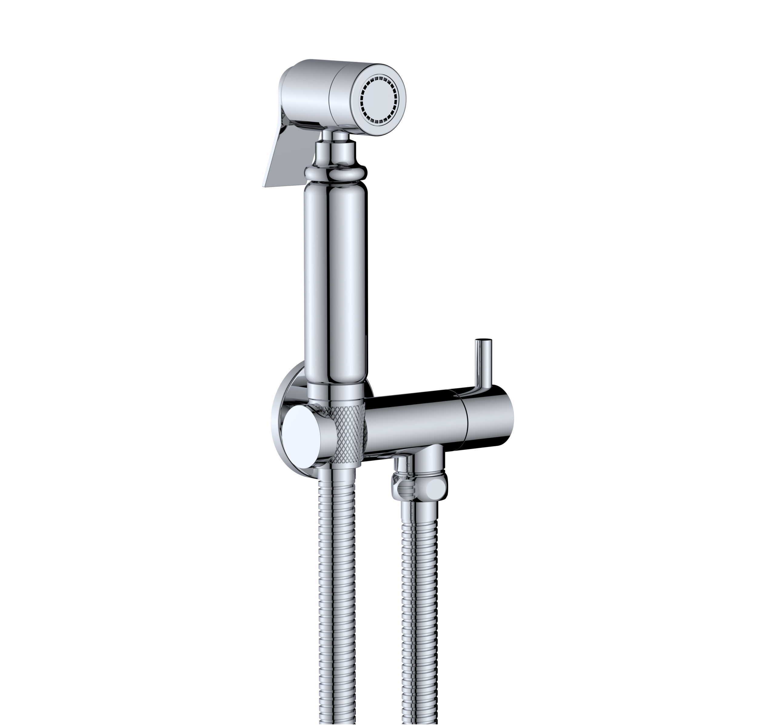 SOLR5.jpg ALONI DESIGN BIDET AND TOILET TAP - COLD WATER - HAND SHOWER - SHOWER HOSE - HOLDER - CHROME - Image 1