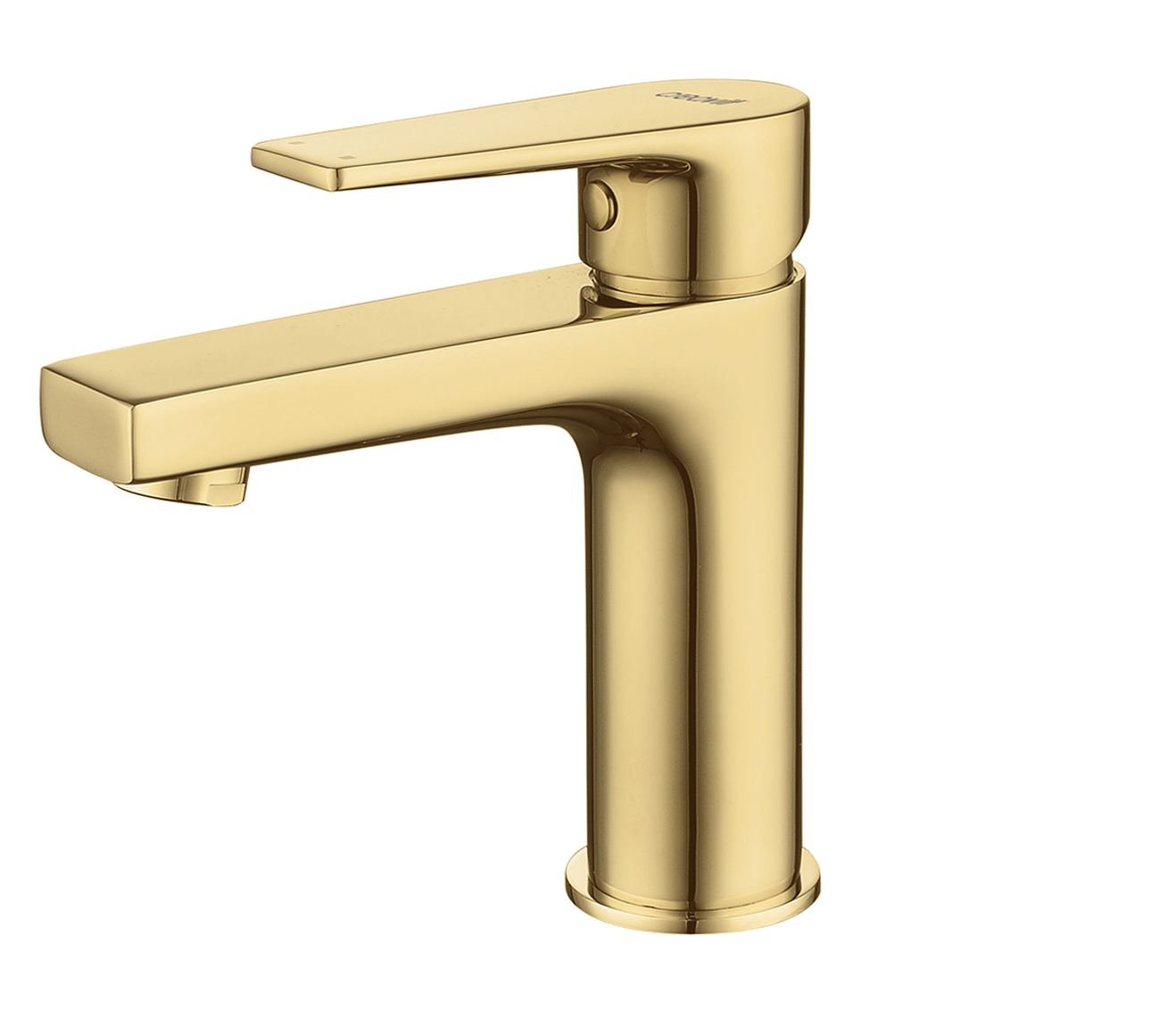 SR1500G.jpg CREAVIT SHARP WASH BASIN MIXER- GOLD - Image 1