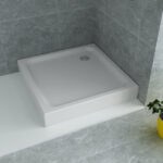 ALONI SQUARE ACRYLIC SHOWER TRAY (90X90X15CM) - WHITE