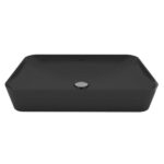 CREAVIT ULTRA COUNTERTOP BASIN – WITHOUT OVERFLOW – WITHOUT TAP HOLE – CERAMIC – 60X11X40 CM – MATT ANTHRACITE