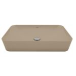 CREAVIT ULTRA COUNTERTOP BASIN – WITHOUT OVERFLOW – WITHOUT TAP HOLE – CERAMIC – 60X11X40 CM – MATT CAPPUCCINO