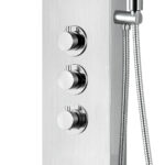 ALONI THERMOSTATIC SHOWER PANEL - MATT CHROME - Image 5