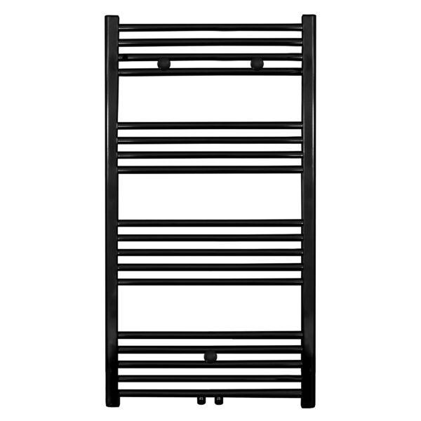 RADIATEUR PORTE-SERVIETTES CENTRAL JACK NOIR MAT BROSSE 1200X600-616 WATTS