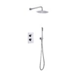 ALONI BUILT-IN THERMOSTATIC SHOWER SET WITH RAIN SHOWER HEAD (Ø25CM) - CHROME