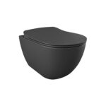 CREAVIT FREE WALL-HUNG TOILET – RIMLESS – WITHOUT SEAT – MATT ANTHRACITE