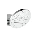UNIFORMA OVERHEAD SHOWER TROPICAL RAIN XL – 2 SPRAY MODES – WALL MOUNT – WITH BUILT-IN BOX – 32 CM – CHROME