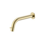 STRIA WALL-MOUNTED COLD WATER TAP – CUTTABLE SPOUT – REFINED RIBBED HANDLE – WITHOUT WASTE – GOLD
