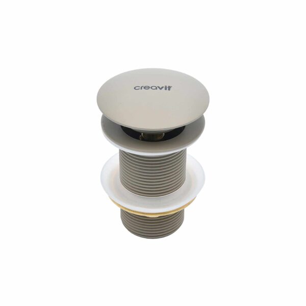 CREAVIT CLICK WASTE 5/4" - WITH OVERFLOW - MATT CAPPUCCINO