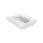 CREAVIT SQUAT TOILET - FLOOR TOILET - CLOSED RIM - 48,5X20X58,5 CM - GLOSSY WHITE