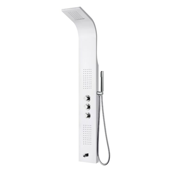 THERMOSTATIC SHOWER PANEL WHITE