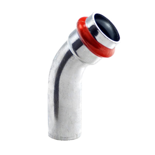 PRESSE ACIER GALVANISÉ 'V' COUDE 45° M.VR.28 C23ZFVILBP