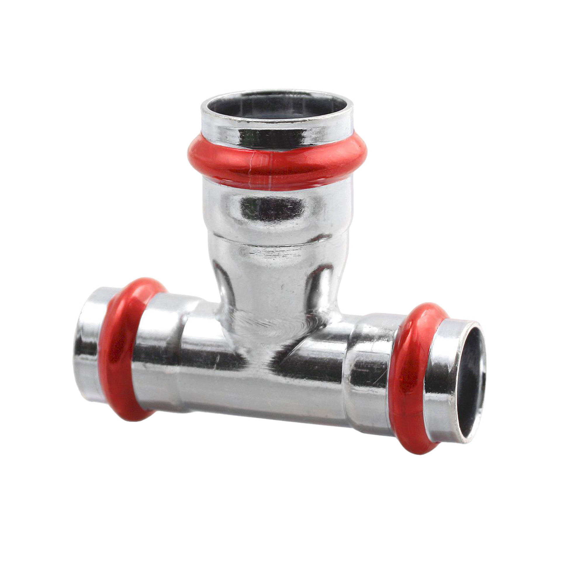 PRESS GEGALVANISEERD STAAL 'V' TEE 15X22X15 C44ECVILBP