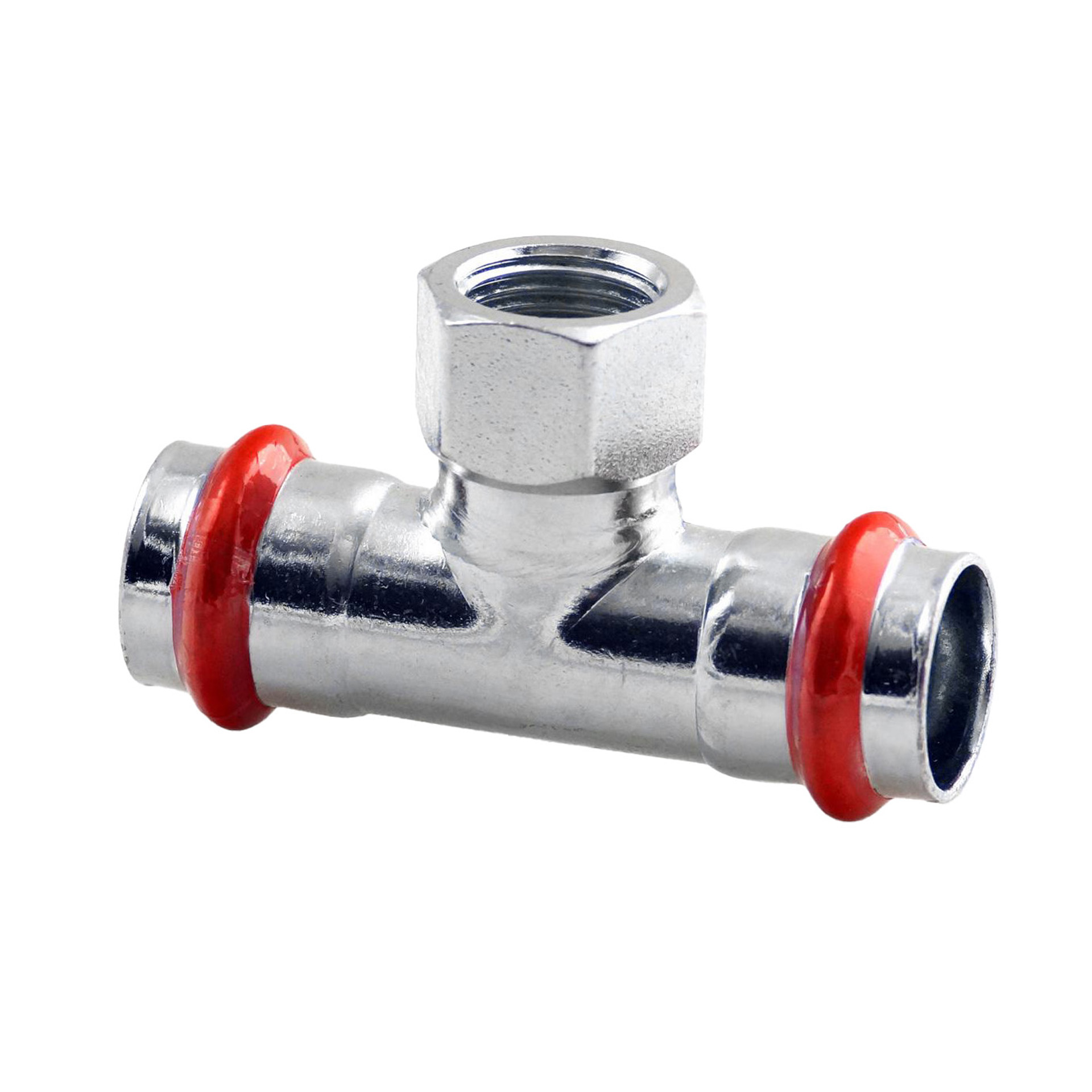 PRESSE ACIER GALVANISÉ 'V' TEE 22X3/4FX22 C42QEVILBP