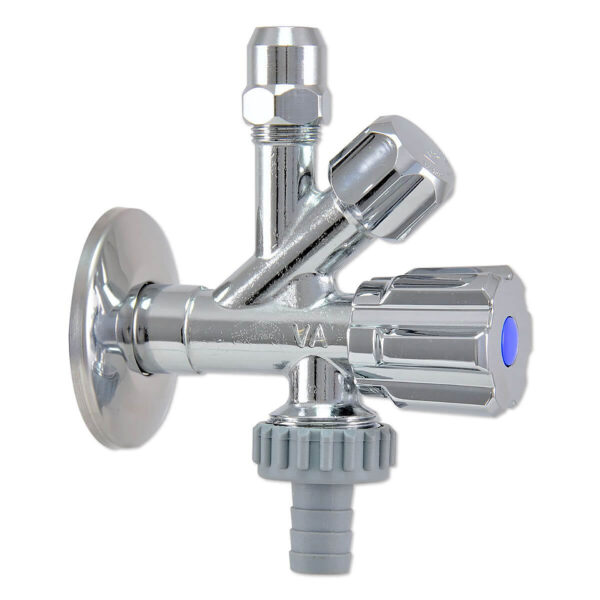 HOEK STOP PLUG KLEP WASTAFEL WASMACHINE MET TERUGSLAGKLEP + COUP.D902085