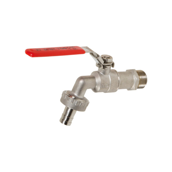 VANNE À SPHÈRE DOUBLE SERVICE ACIER INOXYDABLE 3/4