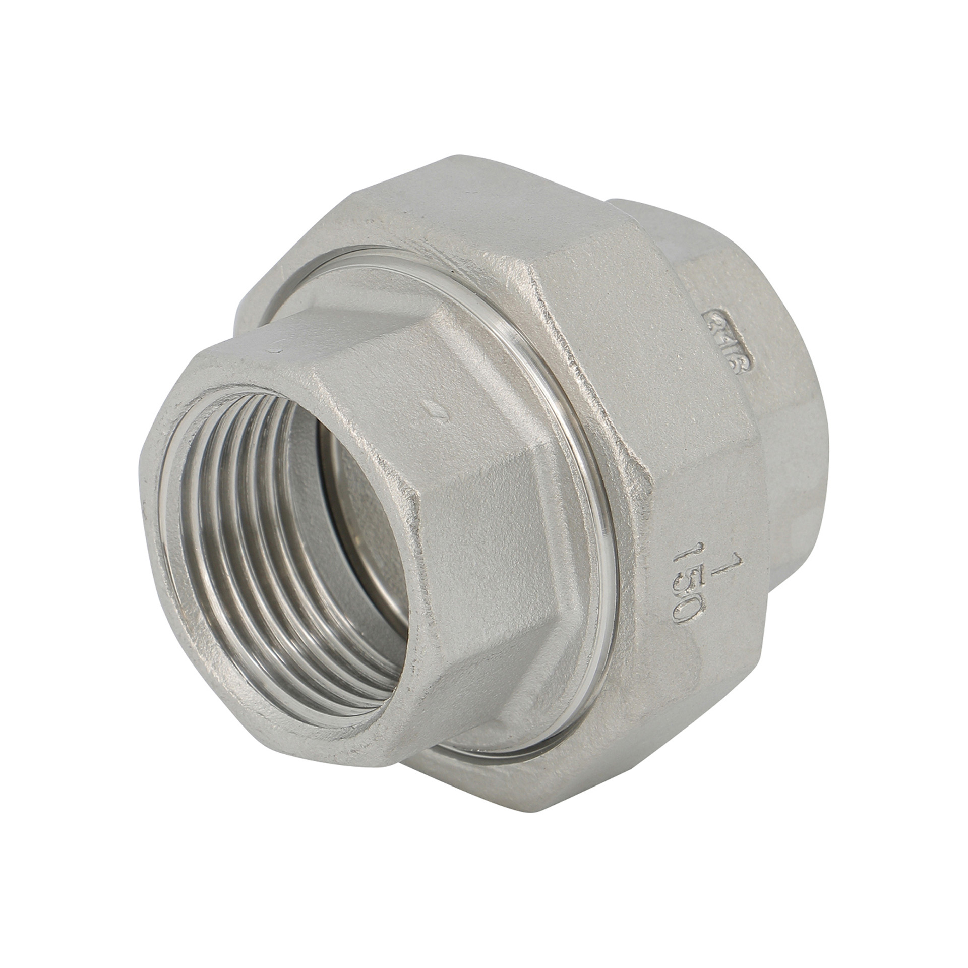 DRIEDELIGE KOPPELING RVS I340 1"VRVR