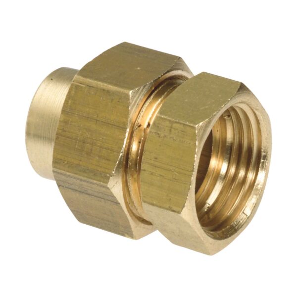 RECHTS KOPPELINGSVERBINDING MESSING 8340 1"VRX28