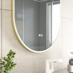 ERFU SPIEGEL LED ANTI-MIST B50XH100CM GOUD - Afbeelding 3