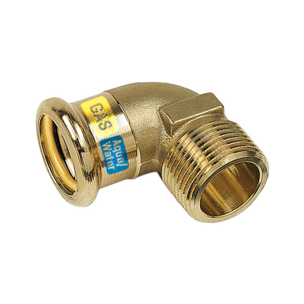 COUDE AQUAGAS AVEC FILETAGE MÂLE 35X11/4