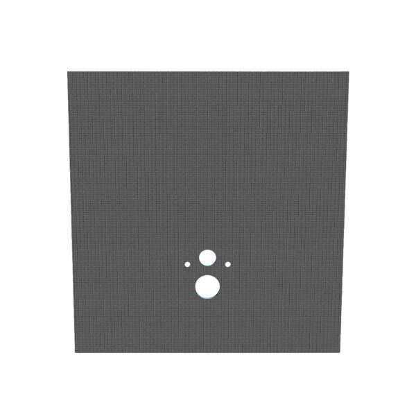 PANNEAU DE CONSTRUCTION ET D'ISOLATION POUR WC SUSPENDU - IMPERMÉABLE - XPS - 1200X1300X20MM - GRIS