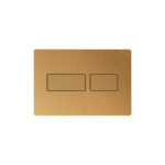 TECESOLID WC-BEDIENINGSPLAAT VOOR DUOSPOELTECHNIEK, GEBORSTELD MESSING MET RUITSTRUCTUUR